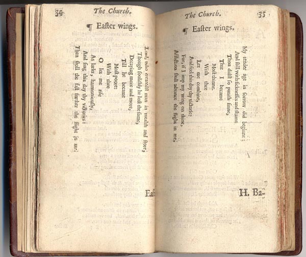 [Easter-wings, first publication, 1633]